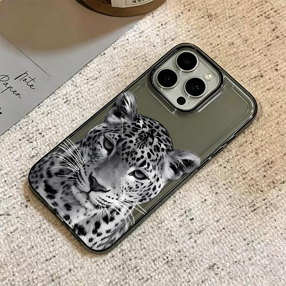 For Iphone 14 Pro Max Case Cool Realistic Leopard Silicone Cover For Iphone 15 17 13 Air 12 14 Plus 11 Soft Cover Funda