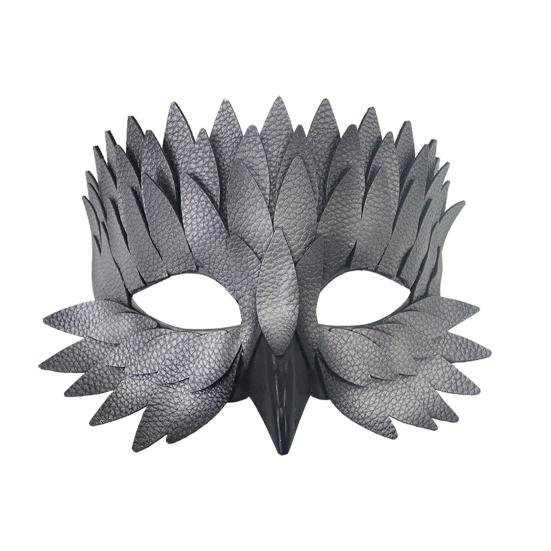 Halloweenský chránič obličeje Nastavitelný design Vícevrstvá pokrývka hlavy pro hraní rolí Chránič poloviny obličeje Cosplay Maškarní rekvizita