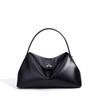 Designer genuine leather handbag, large capacity, simple and elegant, underarm shoulder commuter bag, hand-held crossbody bag