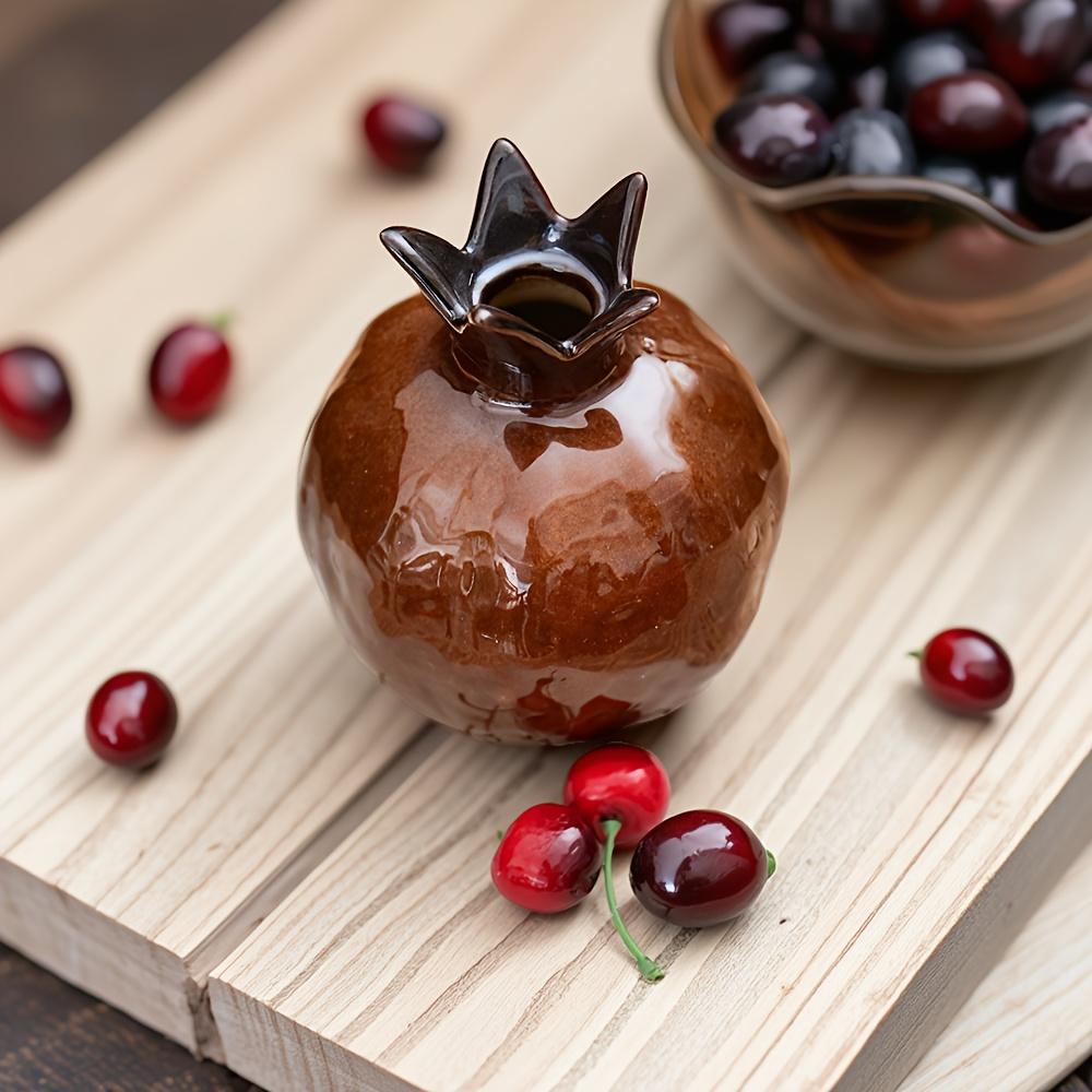 [Ceramic Pomegranate Vase] 12.7cm Contemporary Ceramic Pomegranate Vase - Decorative Piece for Your Home