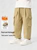 European Boys' Fleece-Lined Workwear Pants - Autumn/Winter 2025 New Collection for Toddlers and Children
