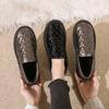 New Winter Velvet Snow Boots Velvet Non-slip and Warm, Comfortable and Fashionable Versatile One-pedal Doudou Cotton Shoes