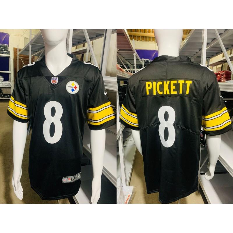 NFL Team Apparel Patriots Steelers Embroidered V-Neck Oversized Jersey Men Sports Fan Wear
