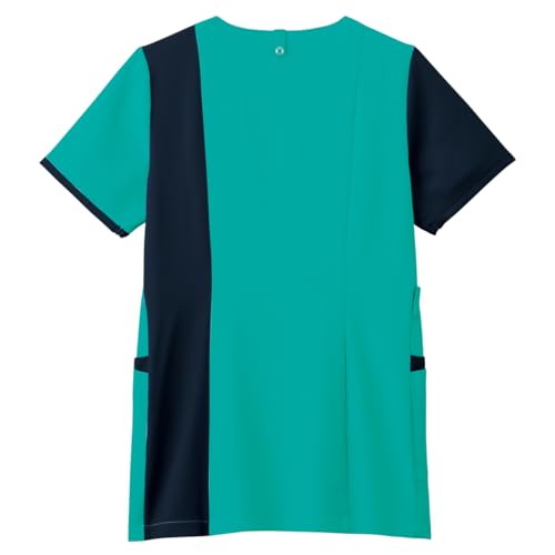 [Folk] Medical Scrub Jacket 7083SC Women's M Green x Dark Navy L
