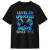 Unisex Poziom 30 Odblokowany Niesamowity Od 1996 30. Urodziny Koszulki z Motywem Gier Bawełniane Ubrania Letnie Streetwear Koszulka z Krótkim Rękawem