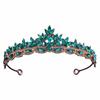 Rhinestone Queen Princess Crown Alloy Bridal Headwear Vintage Crystal Tiaras  Dress Party
