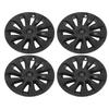 4PCS 20in Wheel Hub Cap Matte Black Personalized Wheel Rim Hubcap Replacement