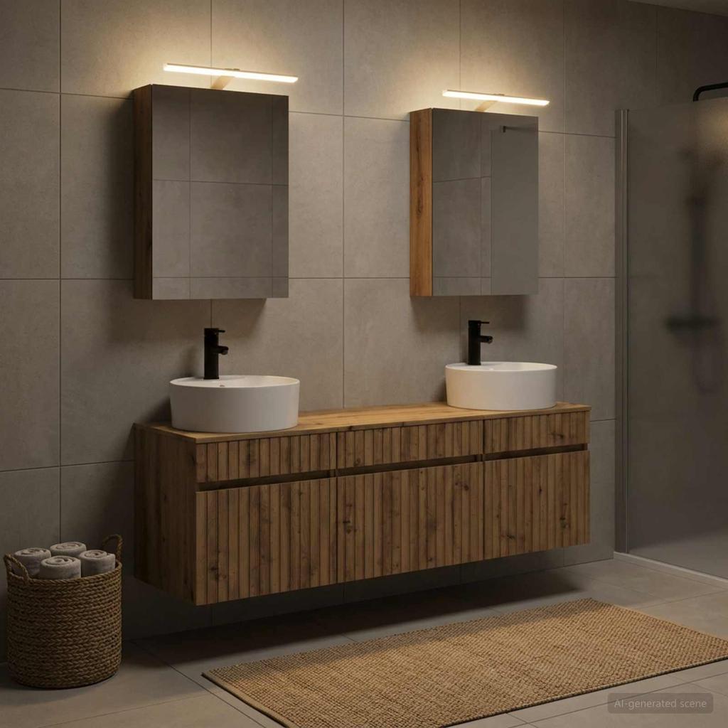 Bathroom Cabinet Set 5 pcs Artisan Oak 50 x 14.5 x 70 cm