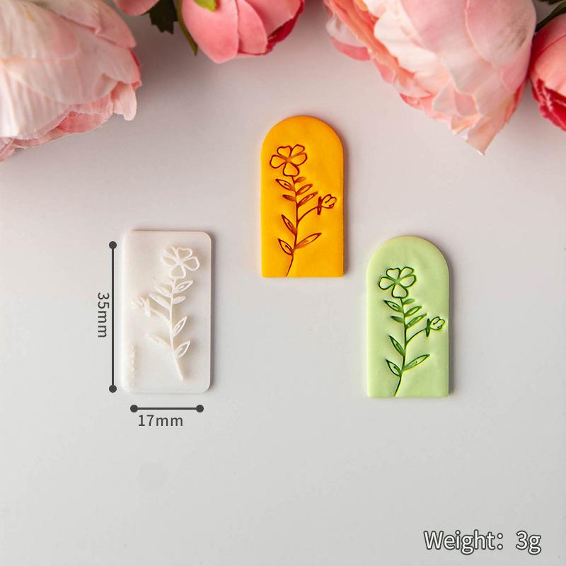Fresh Flower Clay Soft Pottery Earrings Molds Are Suitable for Making Handmade Diy Jewelry Pendants Polymer Clay Tools