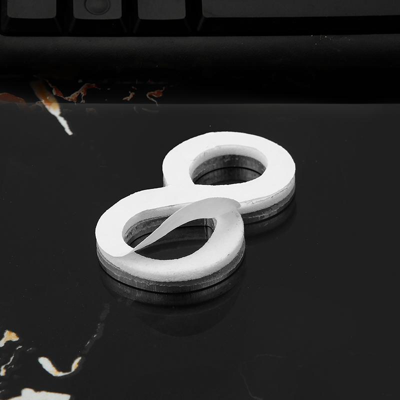 Aluminum Alloy Door Number with Backing Adhesive 5*3cm Silver House Number Apartment Door Number for Outdoor Hotel Home Mailbox