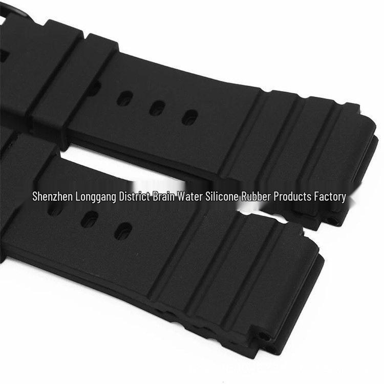 Luminoox Utomhusdykning 21mm Silikonarmband för Konvex Klocka