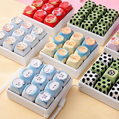 Key Cap Clicker Keyboard Fidget Keyring Cat Paws Mechanical Keyboard Keycaps Keychain  Daily Use