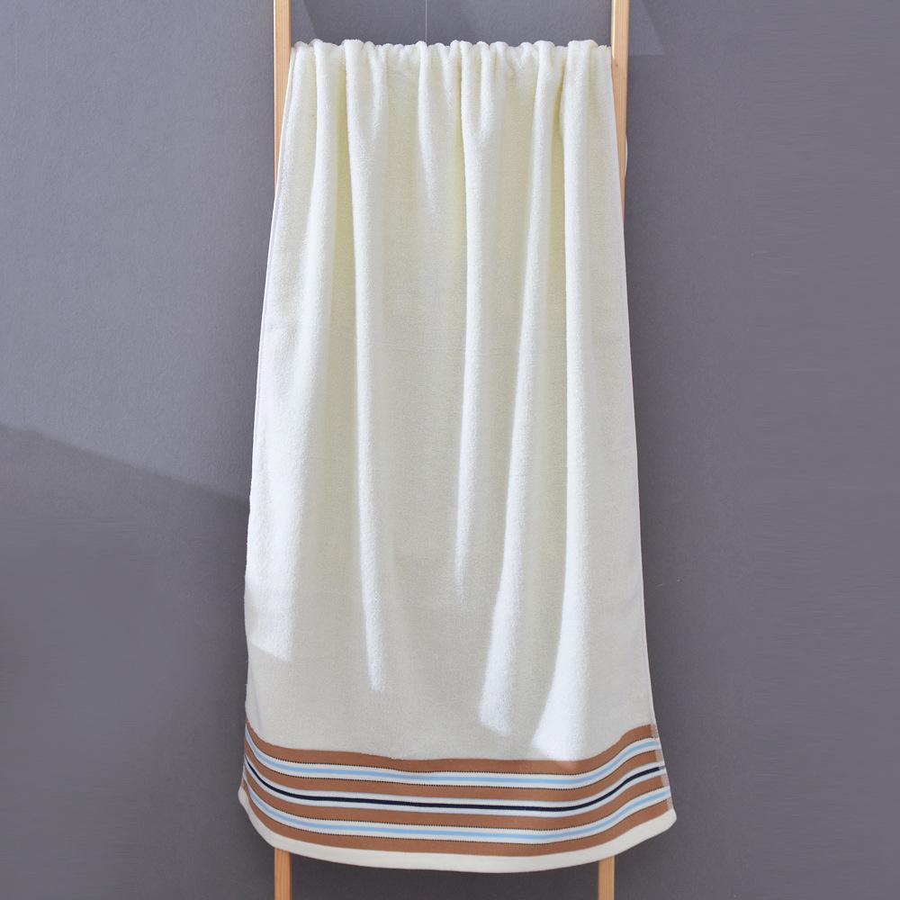 Striped Bath Towel Set, Absorbent & Quick-drying Showering Towel, Super Soft & Skin-friendly Bathing Towel, for Home Bathroom, Ideal Bathroom Supplies