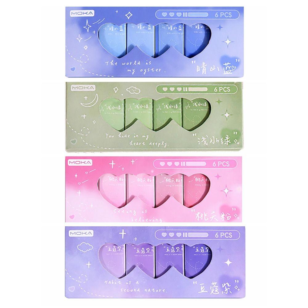 

6 шт. корректирующий инструмент карандаш резиновый канцелярский инструмент для протирания карандашей высококачественный ластик для карандашей