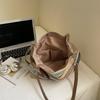 Seaside Holiday Beach Bag Women's Large Capacity Striped Straw Tote Bag