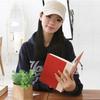 Long Brimmed Cotton Hat for Women Men Adjustable Solid Color CricketHat Summer Sun Cap Female Breathable Camping Hats Brown