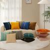 Household Flannel Pillow Cover Cojines Simple Pure Color Sofa Splicing Pillowcase Dutch Velvet Cushion Covers 45X45 Home Decor