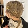 Stern Haarspange für Mädchen Rutschfester Stern Metall Haar Snap Clip Haarspange für Kind Teenager Frauen Y2K Stern Schnabelspange Schmuck