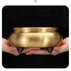 Home Decoration Accessories Copper Incense Burner Ornaments Smooth Incense Burner Large Edge Furnace Home Offerings 1pcs Censer