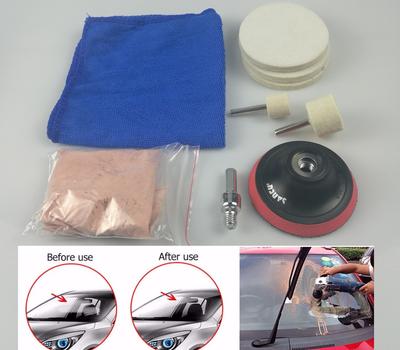 Nuevo Kit de Pulido de Vidrio con Óxido de Cerio Removedor de Arañazos de Parabrisas Reparación Almohadilla de 3"