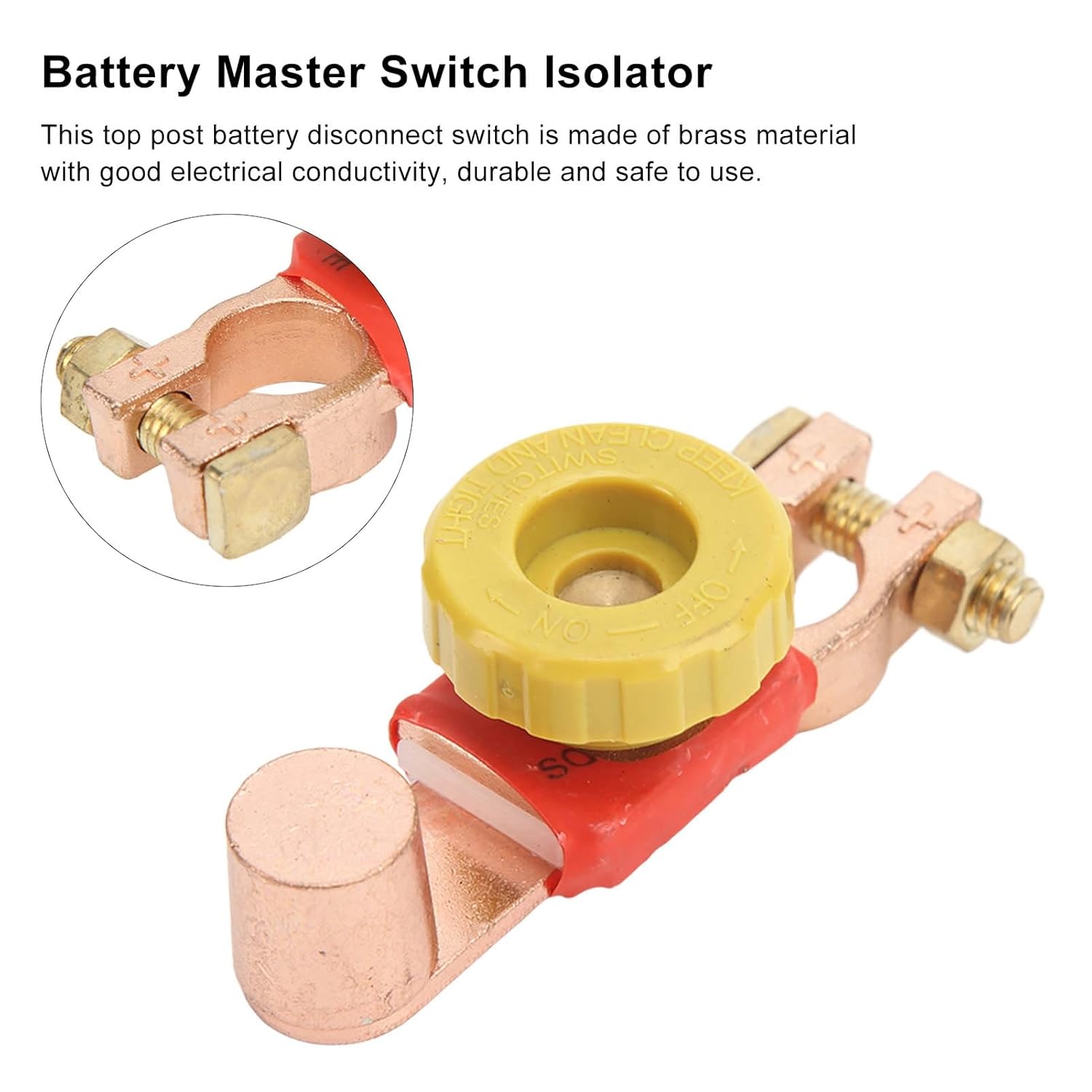 Автомобильный выключатель-размыкатель аккумулятора 6В 12В 24В, выключатель массы, отсекатель питания, положительный клеммный соединитель аккумулятора для автомобиля, автодома