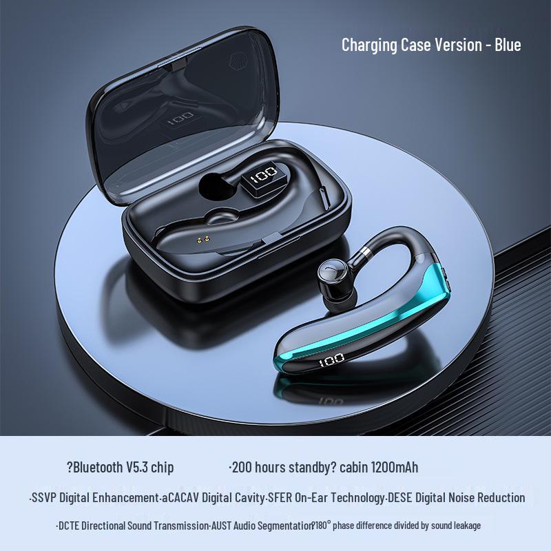2025 Wireless Ear-Hook Bluetooth Headphones - 240 Hr Battery, Noise Reduction