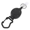 Retractable Keychain Heavy Duty 80cm Stainless Steel Wire Magnetic Retractable ID Badge Holder
