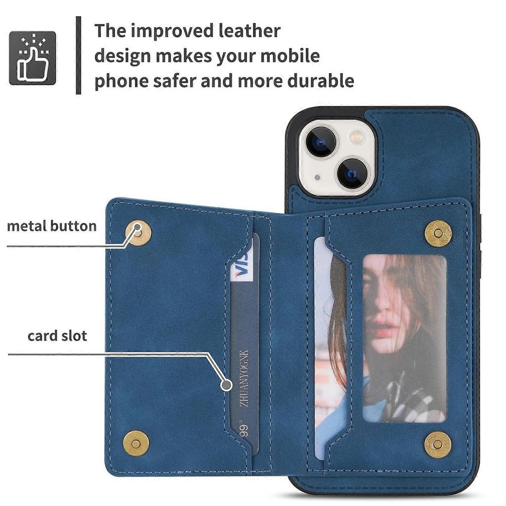 Zipper Card Holder Phone Case For iPhone 14