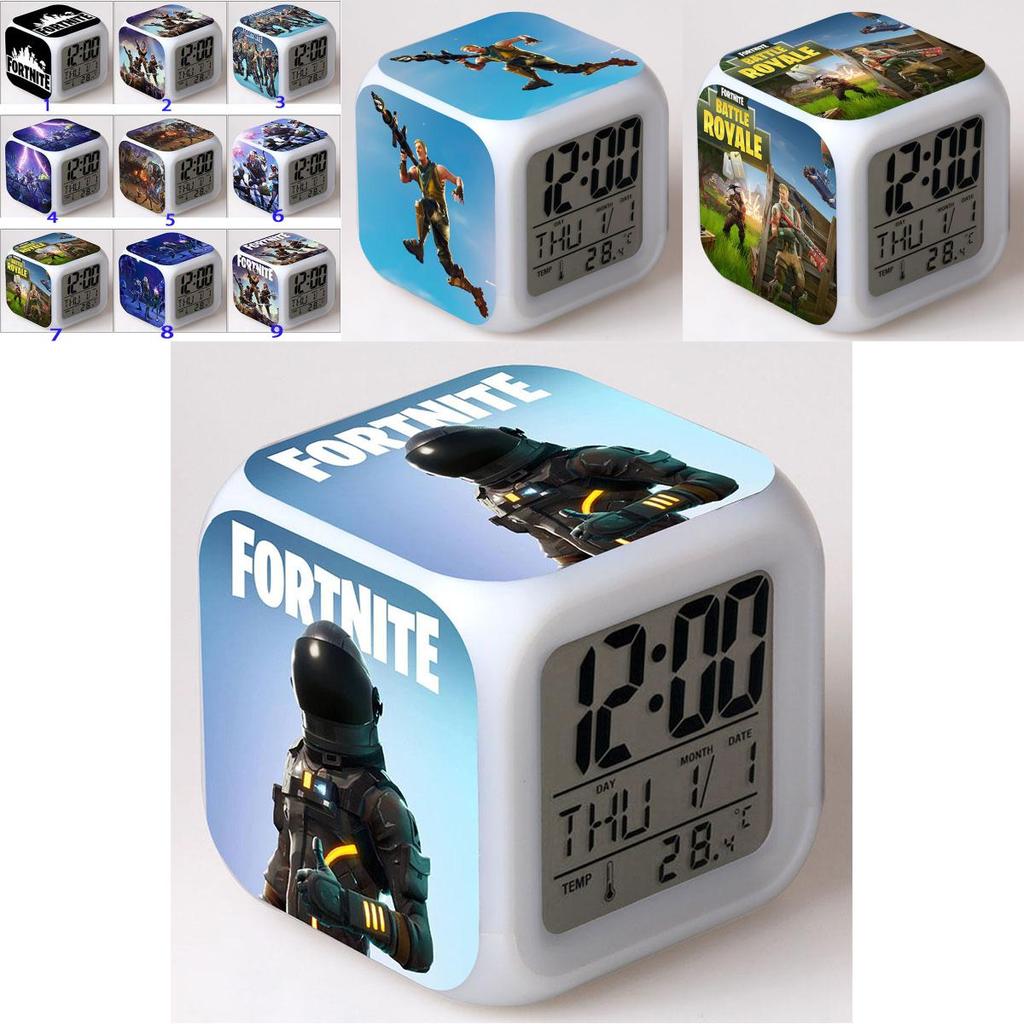 Colorful Multi-function Digital Alarm Clock With Led Display And Thermometer