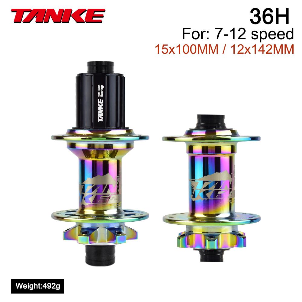 TANKE 120 Click Hub Bearing MTB Hub Front Rear 32 36 Holes Disc Brake Bicycle Hubs 7 8 9 10 11 12 Speed Quick Release 6 Pawl Hub