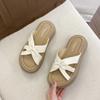 Cool Slippers Female Summer Wear 2025 New Fairy Style with Skirt Platform Beach Sandals Fashion One-word Drag