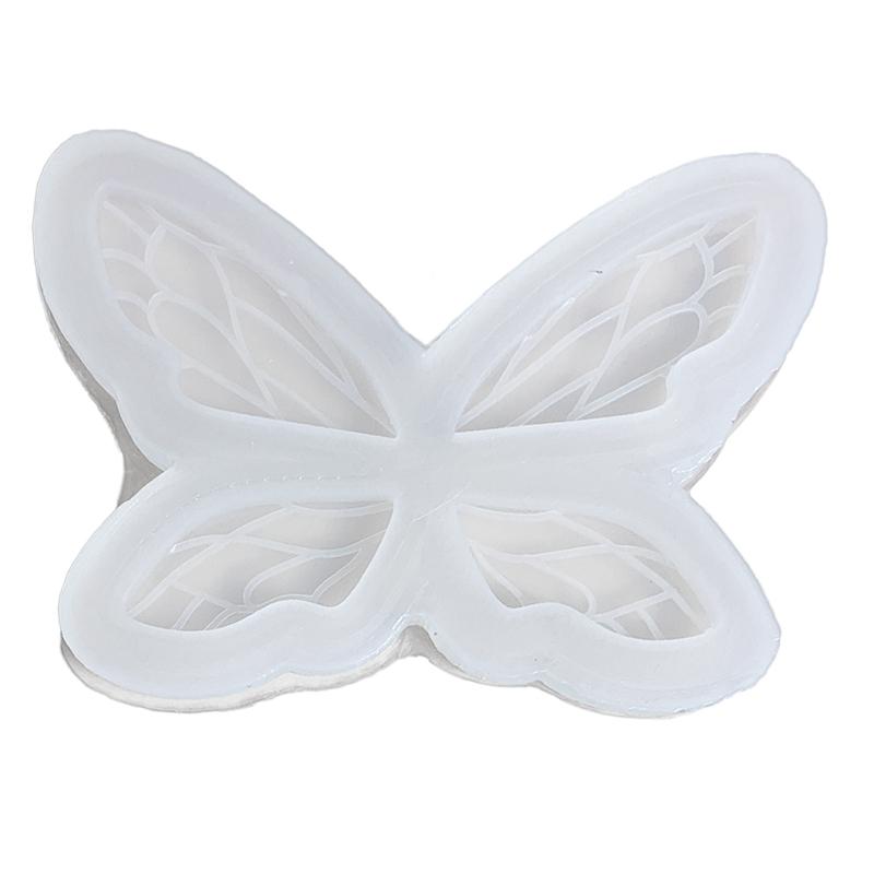 Butterfly Elf Wing Quicksand Silicone Epoxy Mold DIY Keychain Pendant Jewelry Crafting Mould for Valentines Gift S