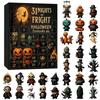 Halloween Fright Countdown Box 7/15/31 Nights with Mini Spooky Figurines Perfect for Halloween Party Favors Kids Surprise Gifts