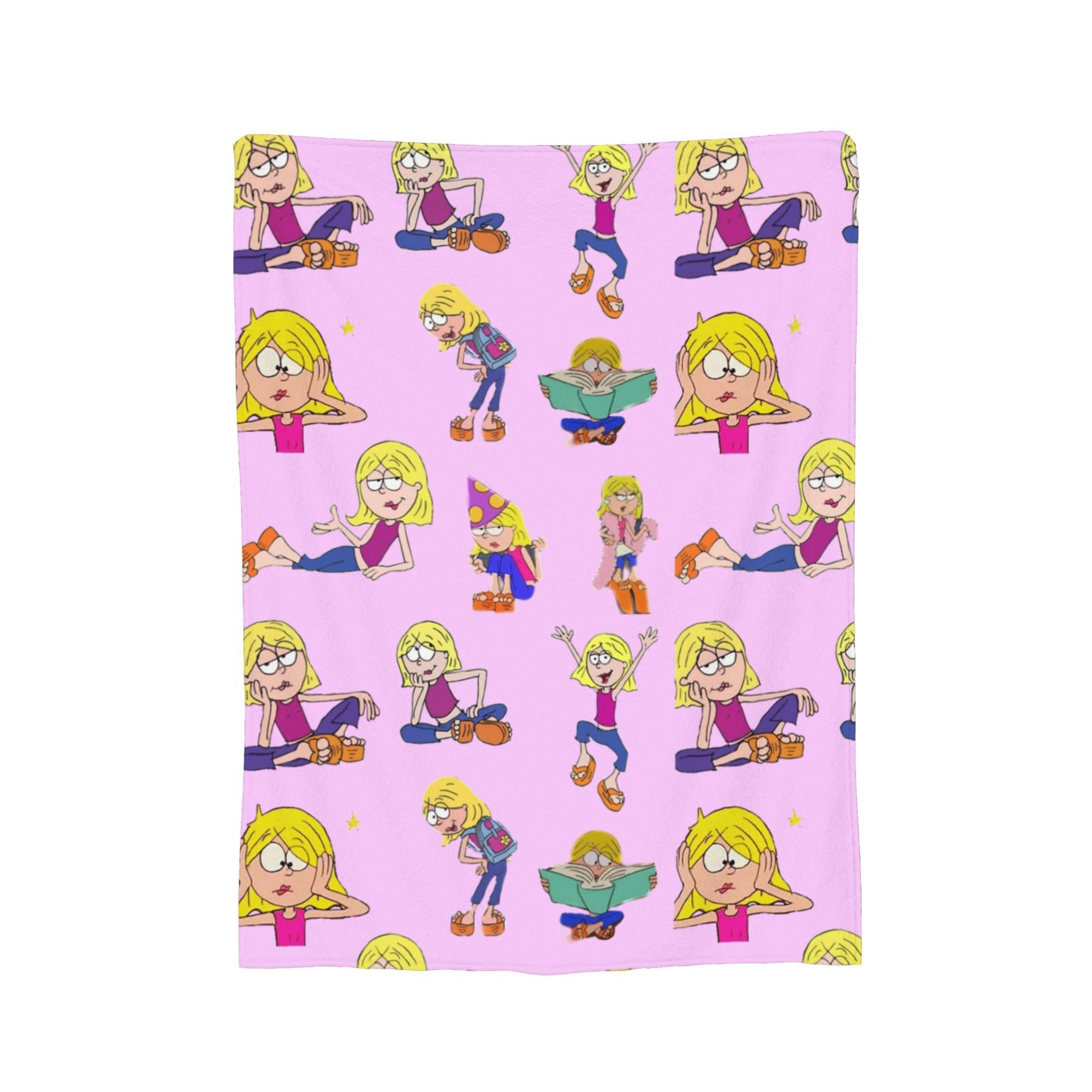 Lizzie Mcguire Cartoon pack Blanket Wool Vintage Breathable Throw Blanket for Home Autumn/Winter 75X95CM