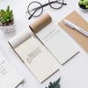 Office Stationery Checklist Agenda Planner Kraft Paper Notepad Memo Pad Notebook To Do List