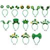 Irish Shamrock Headband Multiple Type Saint Patricks Day Headband for Adult