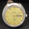 AUTOMATIC VINTAGE HMT KANCHAN 6501 INDIAN MENS GOLDEN COLOR DIAL WATCH A703268-1