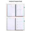 112 Pages Note Book with Letter Tags Password Recording Coil Book Fashion Codebook