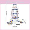 Space Wooden Kids Rocket Model For Learning And Construction Imaginative