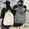Backpack Female Student Bag Solid Color