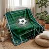 Soccer Field Artwork Theme blanket Lightweight Warm Flannel Blanket Decorative Throw Blanket for Home Decoration
