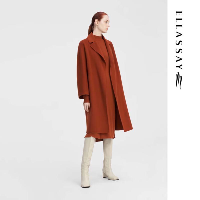ELLASSAY Urban Chic Mid-length Woolen Coat for Women