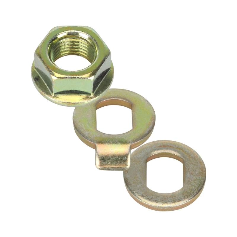 2Pcs Motor Mounting Screws Electric Scooter Engine Screw Motor Shaft Nut Hook Plate Electric Scooter Repair Accessory