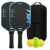 Cloth Texture Frosted Green Carbon Fiber Pickleball Paddle