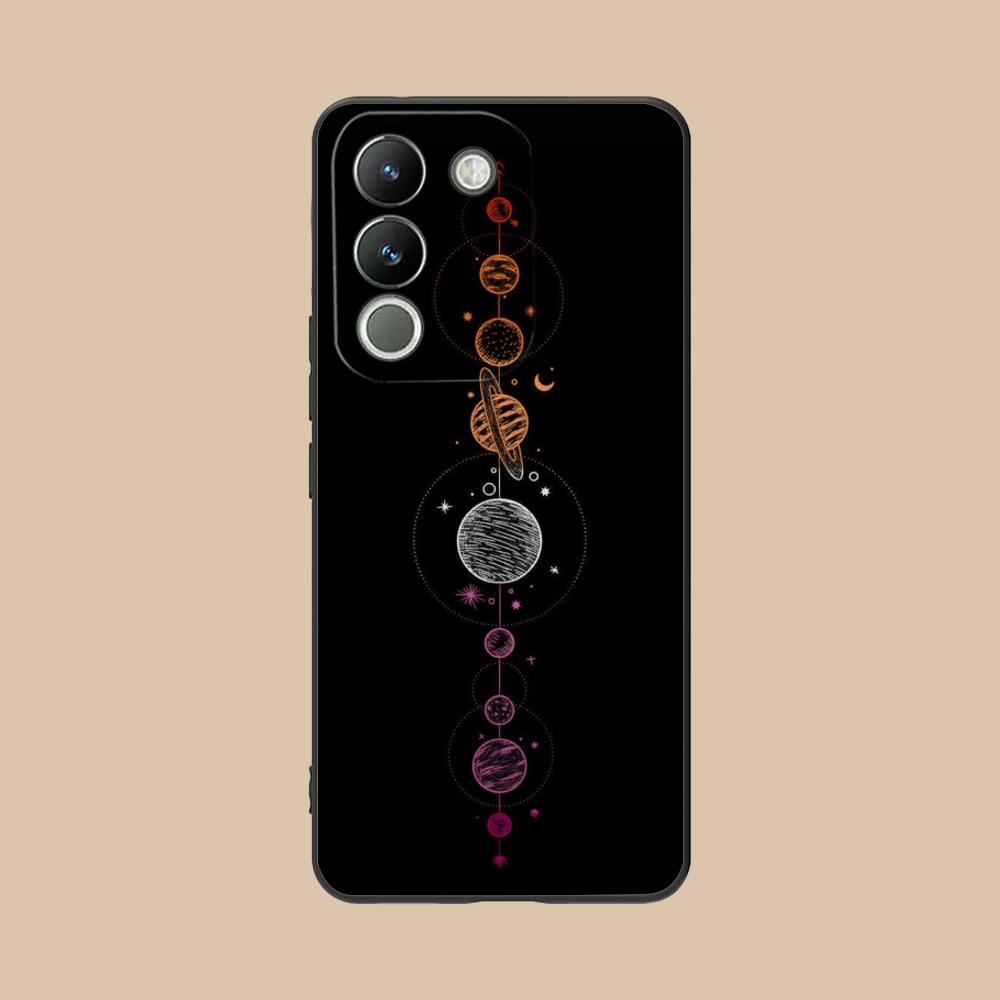 Sun Moon Mobile Cell Phone Case for VIVO Y77 76 75 74 73 72 58 56 55 51 50 38 36 Y19 Y18 Y03 Y01 5G Colorful Printing Cover