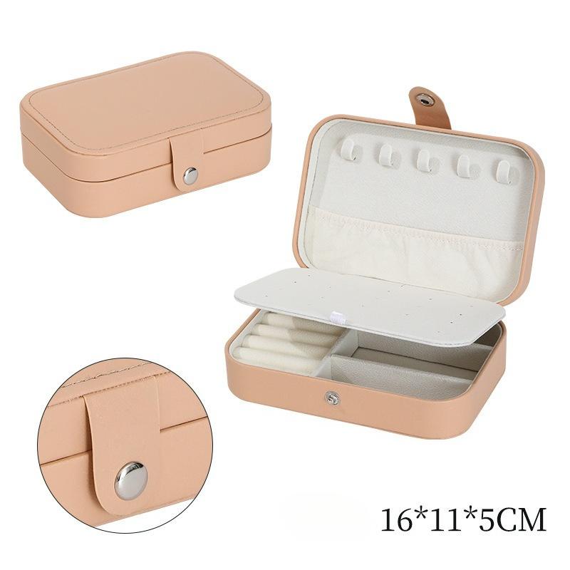 Medium Jewelry Storage Box Simple Double-layer College Student Dormitory Exquisite Gorgeous Necklace Ring Packaging Box Jewelry
