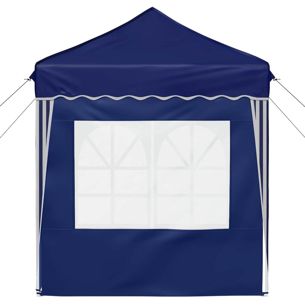 Pop Up Party Tent 195 X 195 X 245 Cm Blue Oxford Fabric