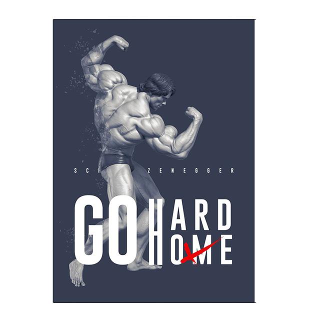 Bodybuilding Muscle Motivation Poster Wall Art Canvas Prints Modern Figures Fitness Painting for Gym Bedroom Home Decor Pictures