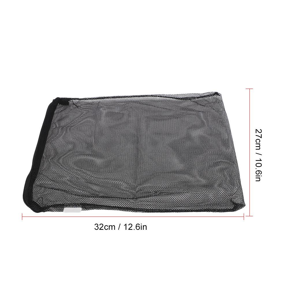 10Pcs Aquarium Fish Tanks Reusable Polyester Filter Mesh Bag with Zipper Isolation BagsBlack