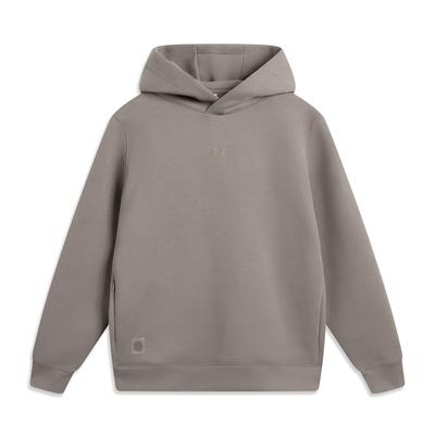 Li Ning China Color Series Sportlicher Trend Kollektion Einfarbig Kapuzenpullover Weich Atmungsaktiv Vielseitig Lockeres Sweatshirt Unisex-Sweatshirt AWDU661-5